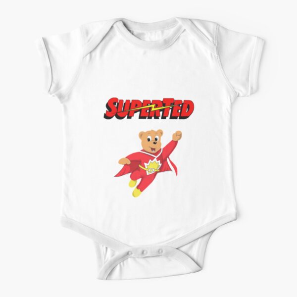 Superted Cartoon Short Sleeve Baby One-Piece