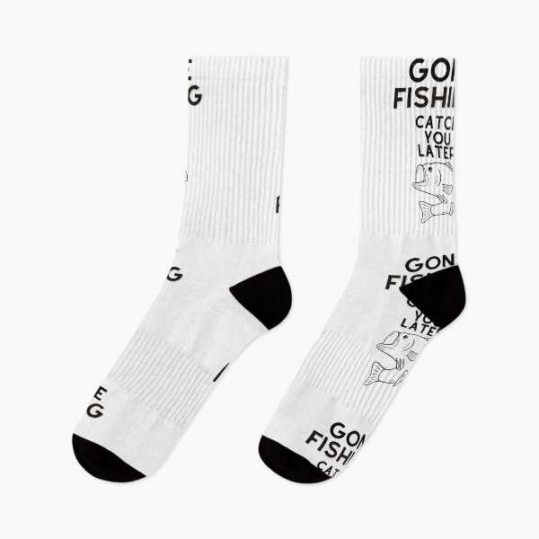 Item preview, Gone fishing catch you later  designed and sold by WaynesCave.