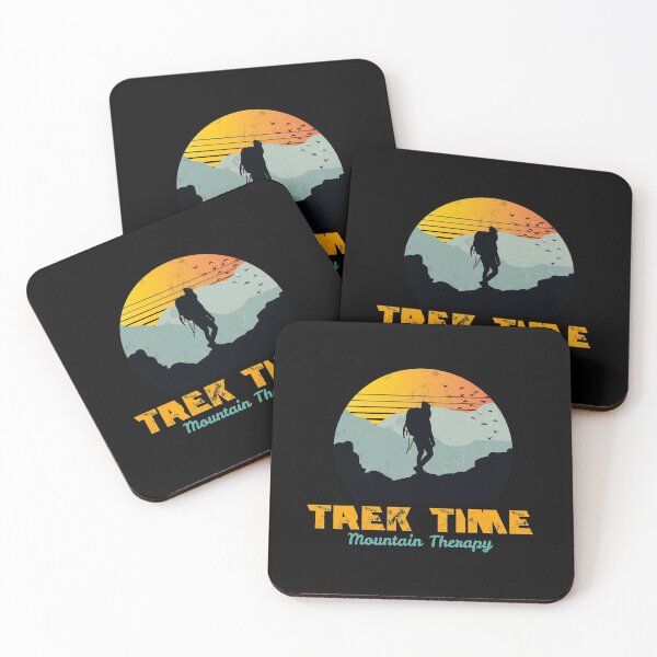 Item preview, Trek Time, mountain therapy, trekking sticker pack, hiking sticker pack designed and sold by HomeConscious.