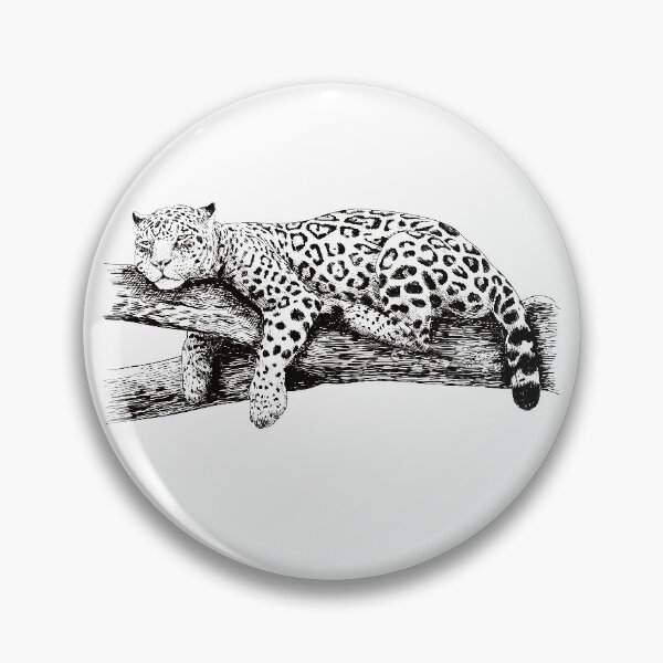 Item preview, strokes leopard sleepy animals, drawing designed and sold by TshirtFuchs.