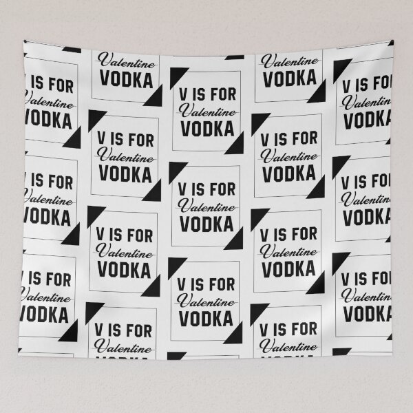 Item preview, V is for valentine vodka - Valentines Day Gift designed and sold by DiogoCalheiros.