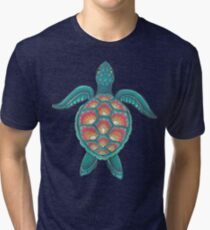 Mandala Turtle Tri-blend T-Shirt
