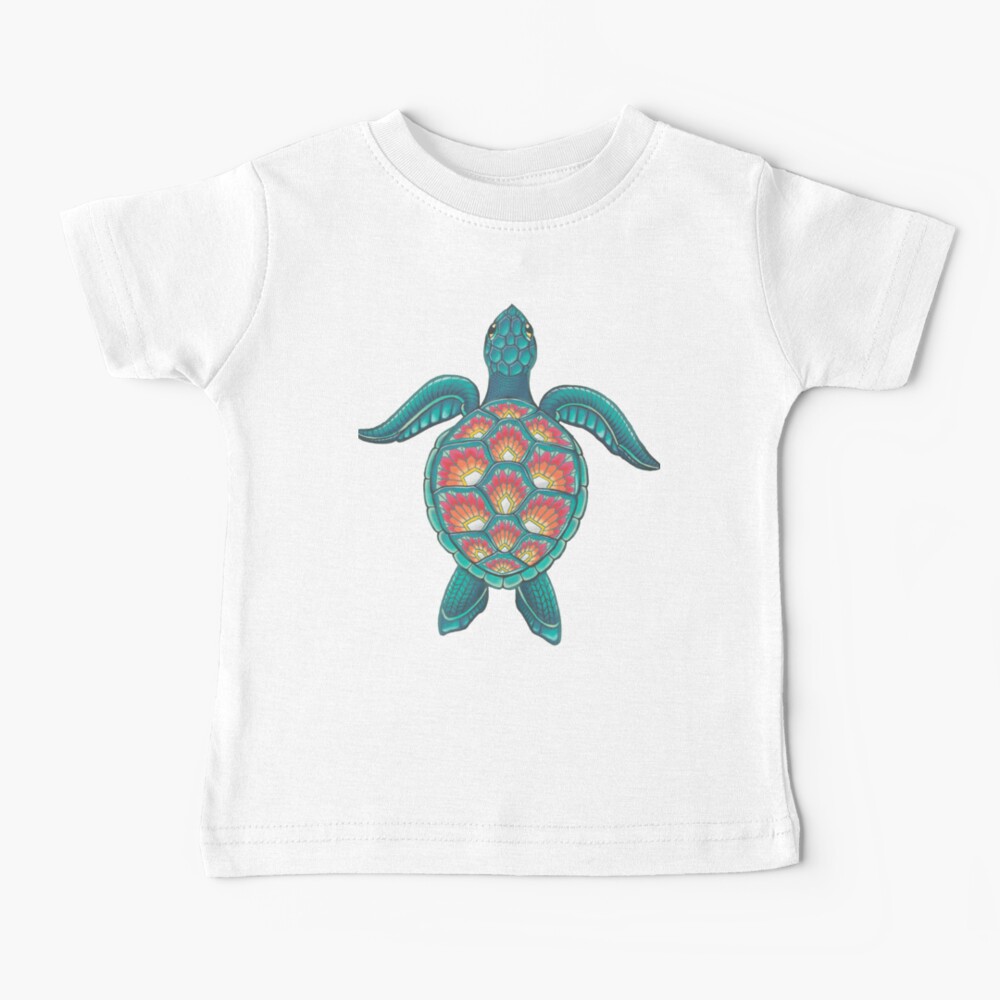 Mandala Turtle Baby T-Shirt