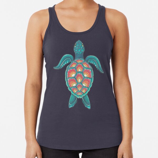 Mandala Turtle Racerback Tank Top