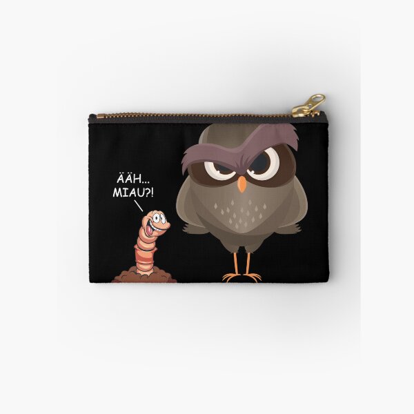 Item preview, Uh meow ?! Funny bird and worm gift designed and sold by blikonie.