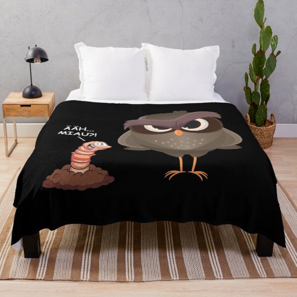 Item preview, Uh meow ?! Funny bird and worm gift designed and sold by blikonie.