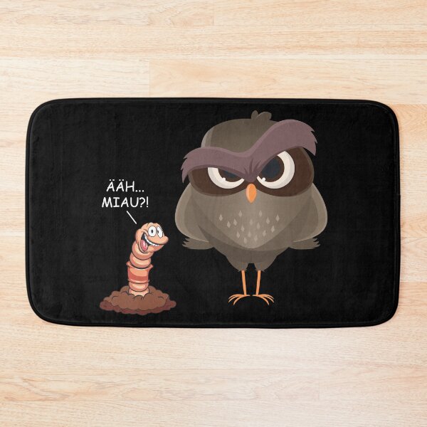 Item preview, Uh meow ?! Funny bird and worm gift designed and sold by blikonie.