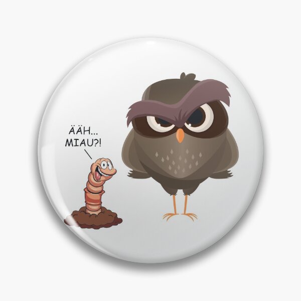 Item preview, Uh meow ?! Funny bird and worm gift designed and sold by blikonie.