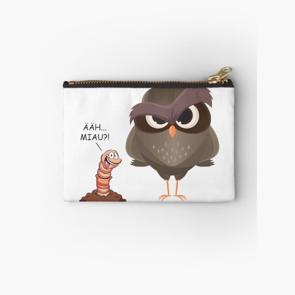 Item preview, Uh meow ?! Funny bird and worm gift designed and sold by blikonie.
