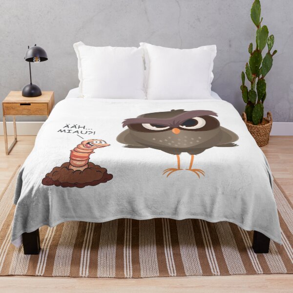 Item preview, Uh meow ?! Funny bird and worm gift designed and sold by blikonie.