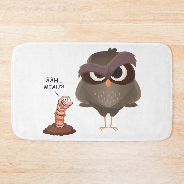 Item preview, Uh meow ?! Funny bird and worm gift designed and sold by blikonie.