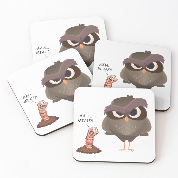 Item preview, Uh meow ?! Funny bird and worm gift designed and sold by blikonie.
