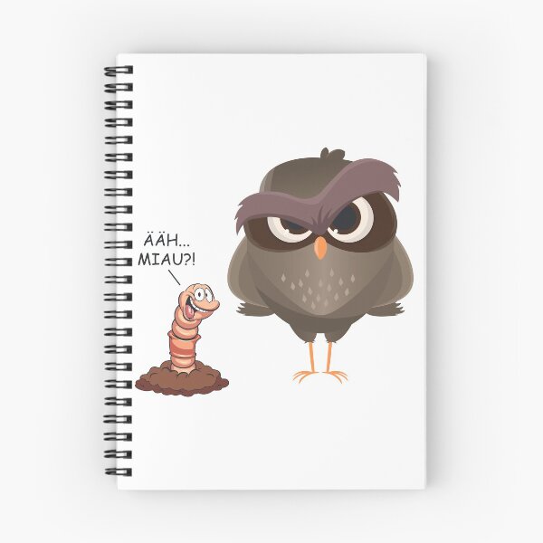 Item preview, Uh meow ?! Funny bird and worm gift designed and sold by blikonie.