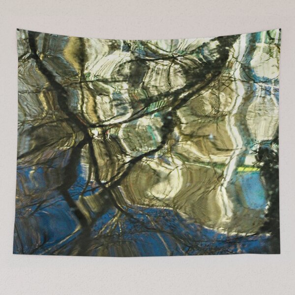 Item preview, Abstract Water Surface Reflection Urban Lake designed and sold by Anna Lemos.