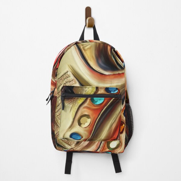 Item preview, Moulded gold on leather abstract art with jewels designed and sold by GreymothGraphic.
