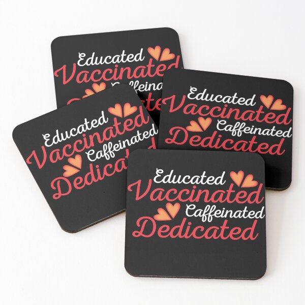 Item preview, Educated Vaccinated Caffeinated Dedicated designed and sold by AmberSiraj.
