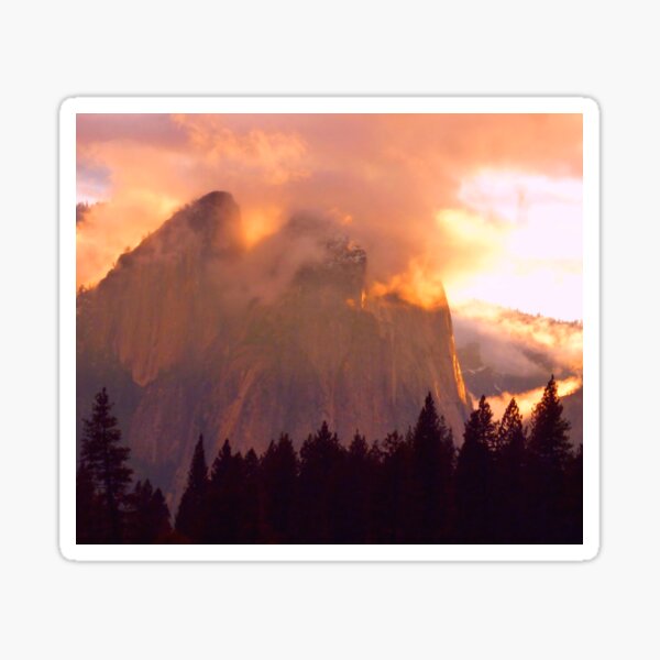 CATHEDRAL ROCKS ON FIRE Sticker
