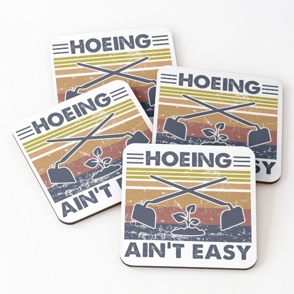 Item preview, Hoeing Ain't Easy Funny Vintage Gardening designed and sold by bestluck90.
