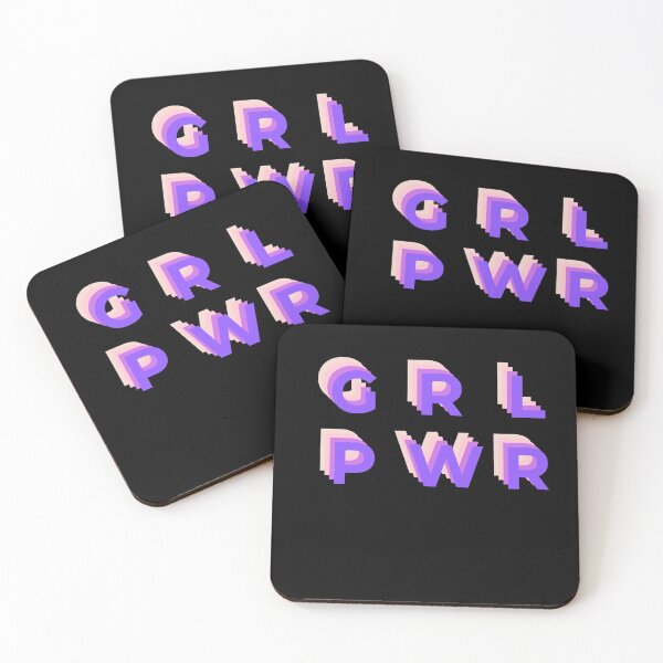 Item preview, Girl Power l GRL PWR l Powerful Woman l Young Lady l Pink Shadows designed and sold by T1337.