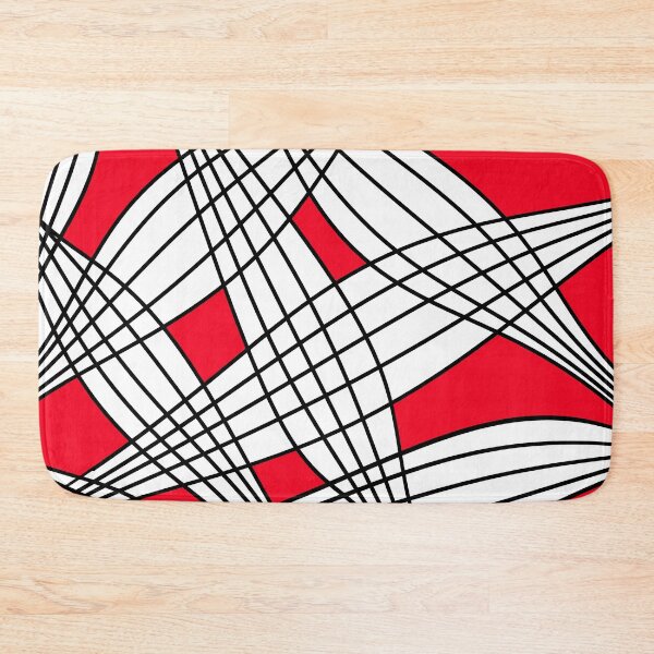 Item preview, Abstract pattern - red, white and black. designed and sold by K.S ART.