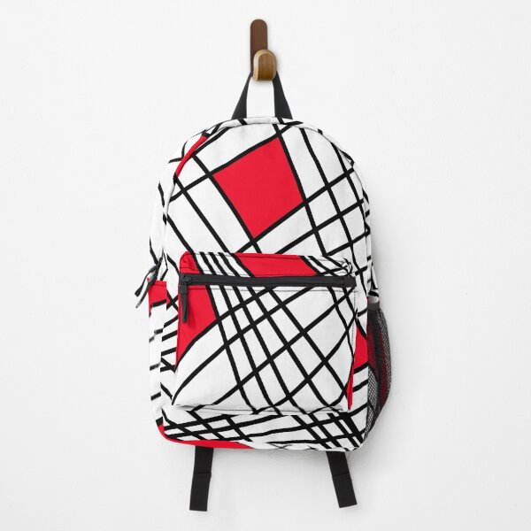 Item preview, Abstract pattern - red, white and black. designed and sold by K.S ART.