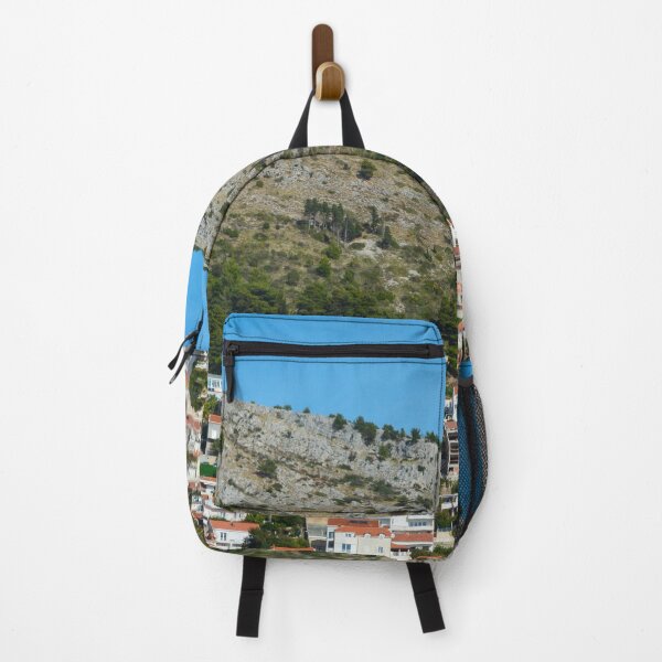 Item preview, Landscape Dubrovnik with mountains and houses designed and sold by moonaliara.