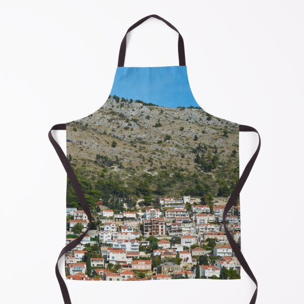 Item preview, Landscape Dubrovnik with mountains and houses designed and sold by moonaliara.