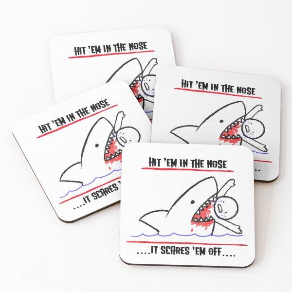 Item preview, Hit 'Em In The Nose It Scares Them Off Shark Attack Advice designed and sold by CBCreations73.