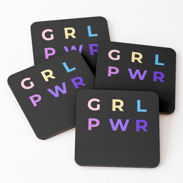 Item preview, Girl Power l GRL PWR l Powerful Woman l Young Lady l Pink Shadows l Colours designed and sold by T1337.