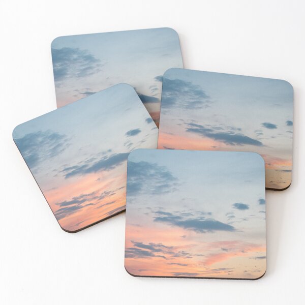 Item preview, blue clouds and orange sunset summer designed and sold by moonaliara.