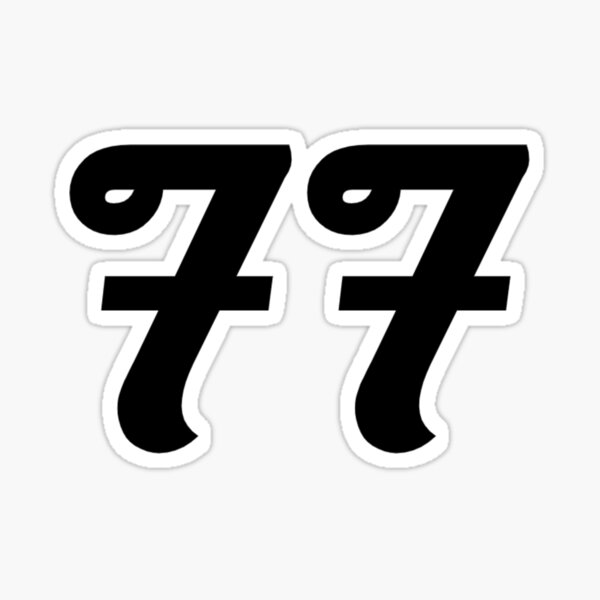 CS-10222# racing number 77 funny vinyl car sticker waterproof car decal  stickers on truck bumper rear window