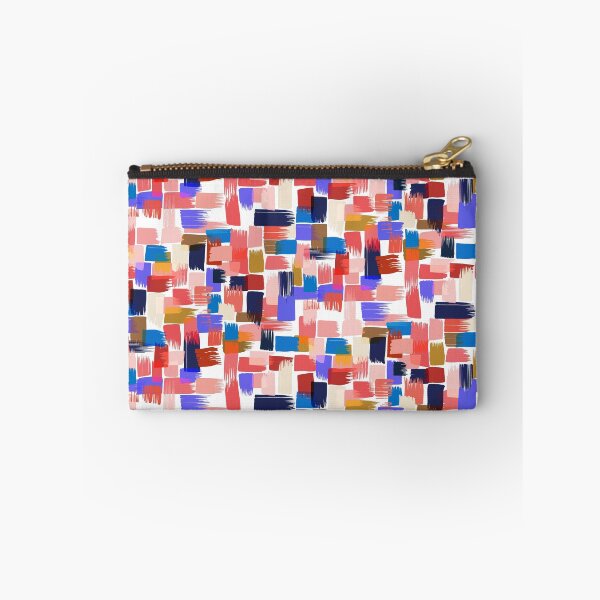Item preview, Patchwork of paint strokes in pink designed and sold by appleyards.