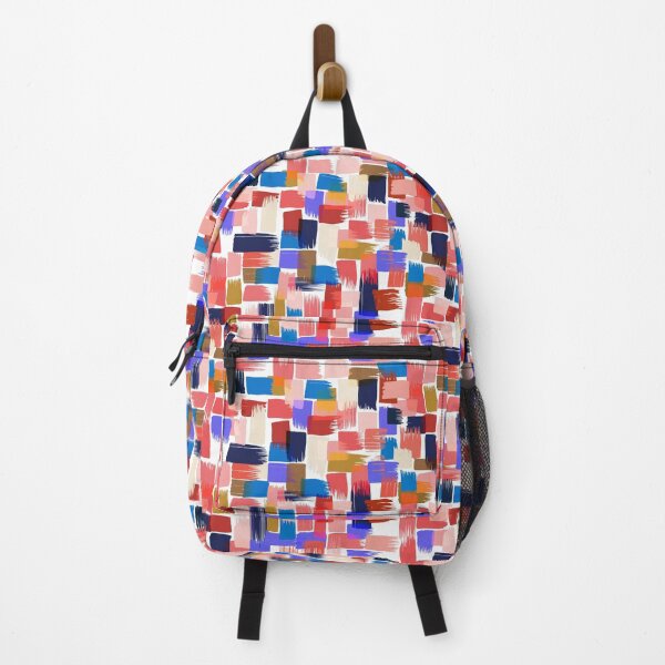 Item preview, Patchwork of paint strokes in pink designed and sold by appleyards.