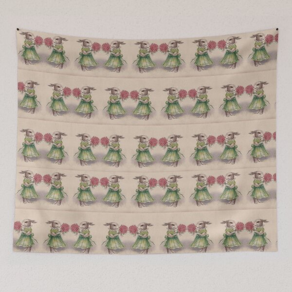 Item preview, Vintage rabbits pattern designed and sold by aapshop.