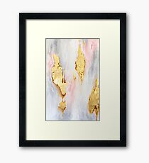 Gold Marble Framed Print