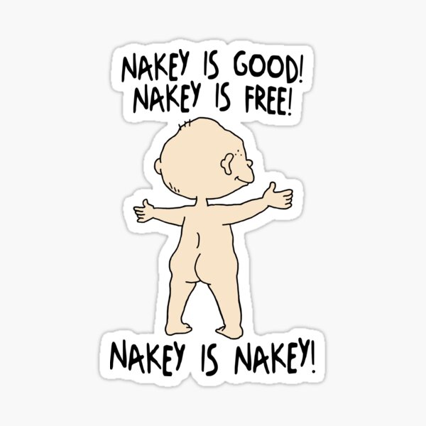 Nakey Sticker