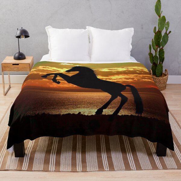 Item preview, CHARMING HORSE THAT REARS UP ON A ROMANTIC SEA AND CLOUDY SUNSET designed and sold by Ralek.