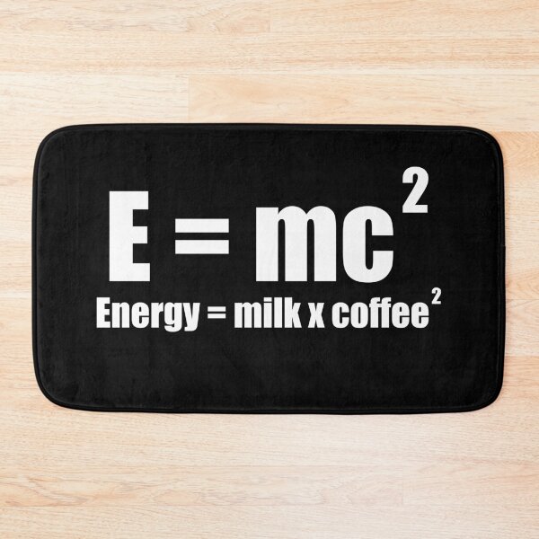 Item preview, E=mc2 Funny Physics Joke designed and sold by kickwear-com.