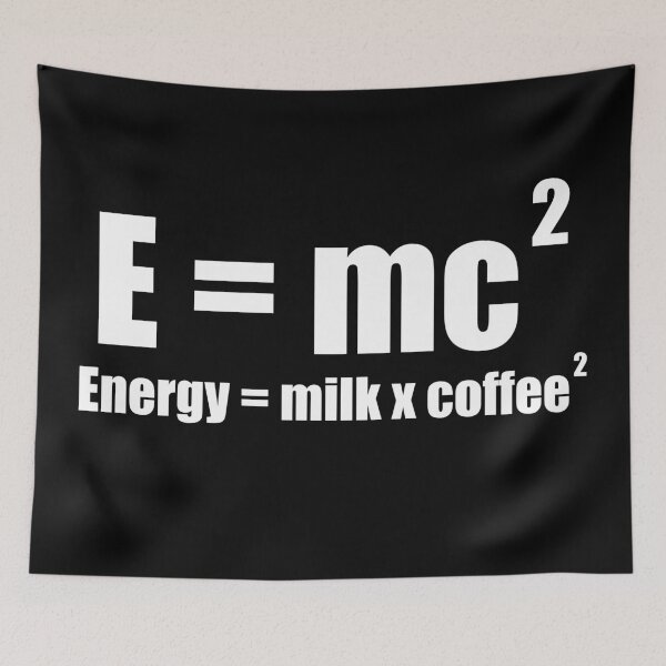 Item preview, E=mc2 Funny Physics Joke designed and sold by kickwear-com.