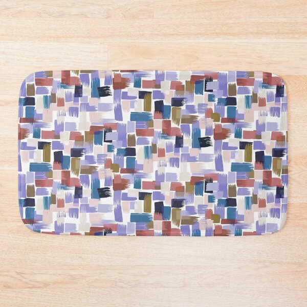 Item preview, Patchwork of paint strokes in pale lilac designed and sold by appleyards.