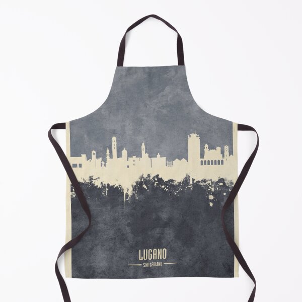 Item preview, Lugano Switzerland Skyline designed and sold by ArtPrints.