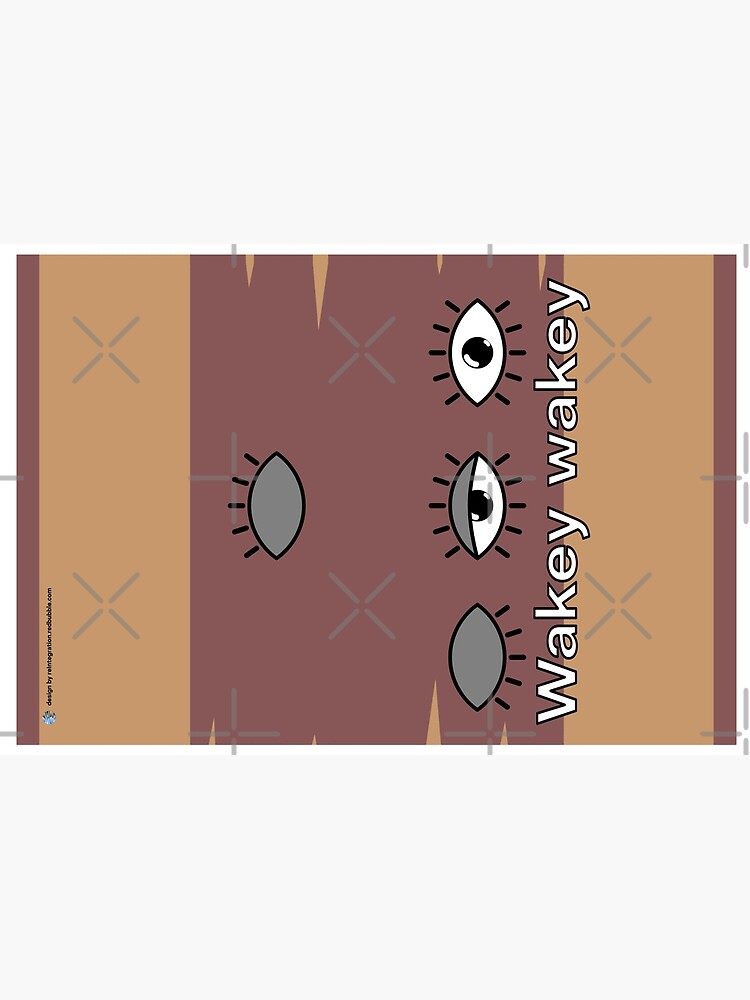 Thumbnail 3 of 3, Hardcover Journal, Wakey wakey designed and sold by reIntegration.