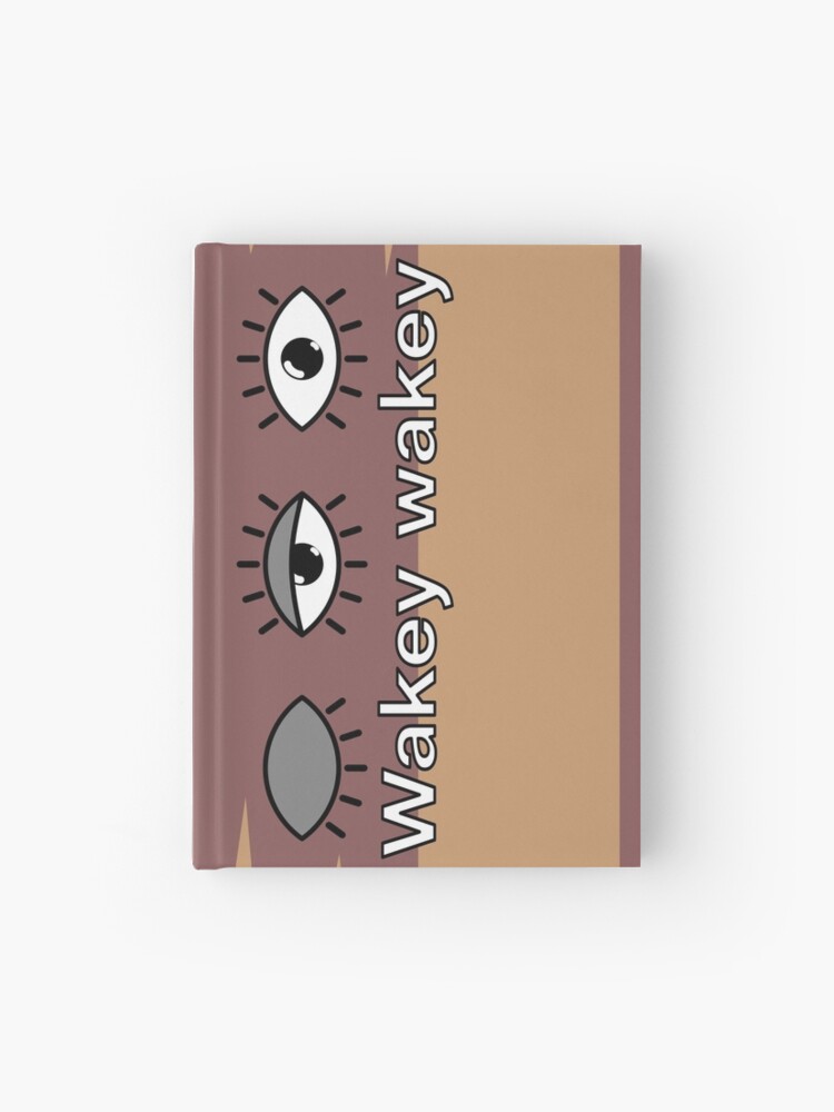 Thumbnail 1 of 3, Hardcover Journal, Wakey wakey designed and sold by reIntegration.