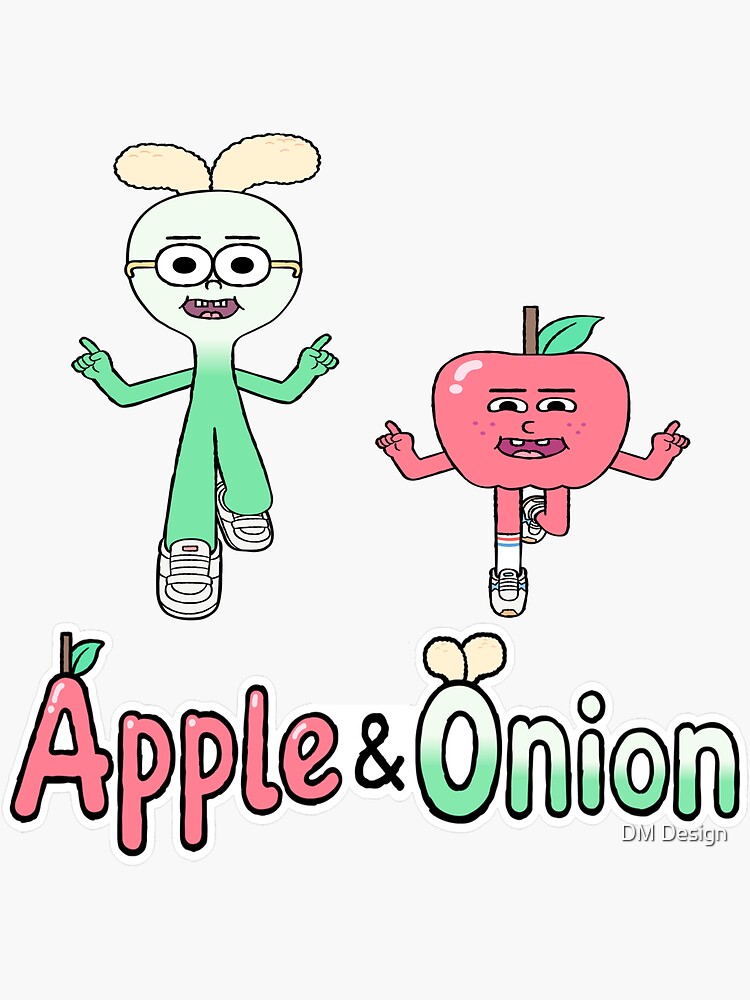 "Apple And Onion " Sticker by Deni2000 Redbubble