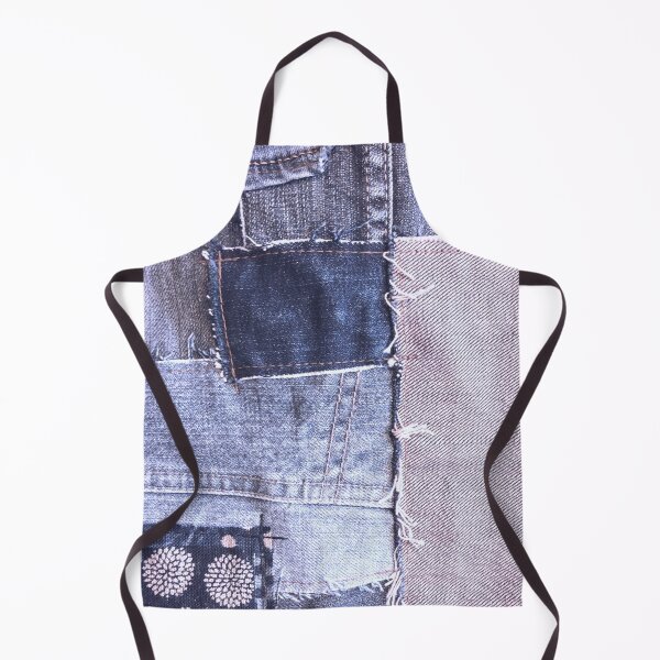 Aperçu de l'œuvre patchwork de denim créée et vendue par redstitchlab.