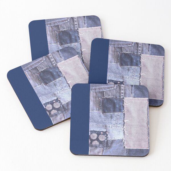 Item preview, denim patchwork designed and sold by redstitchlab.