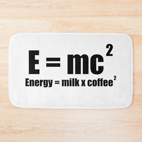 Item preview, E=mc2 Funny Physics Joke (black version) designed and sold by kickwear-com.