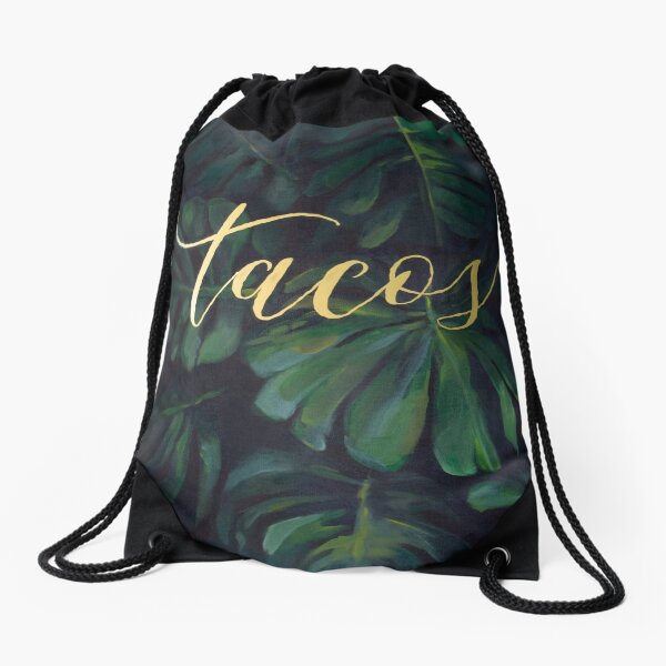 Tacos in the Tropics Drawstring Bag