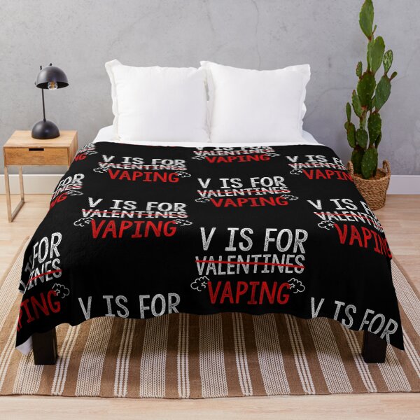 Item preview, V Is For Vaping Funny Valentines Day Lovers Hearts Single Awareness day designed and sold by Akmloza.