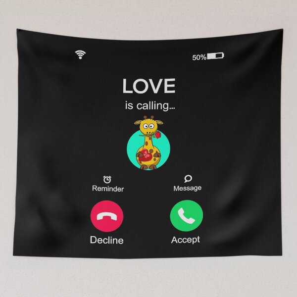Item preview, Would You Be My Valentine - Love is Calling designed and sold by Animal Gifts For Animal Lovers.